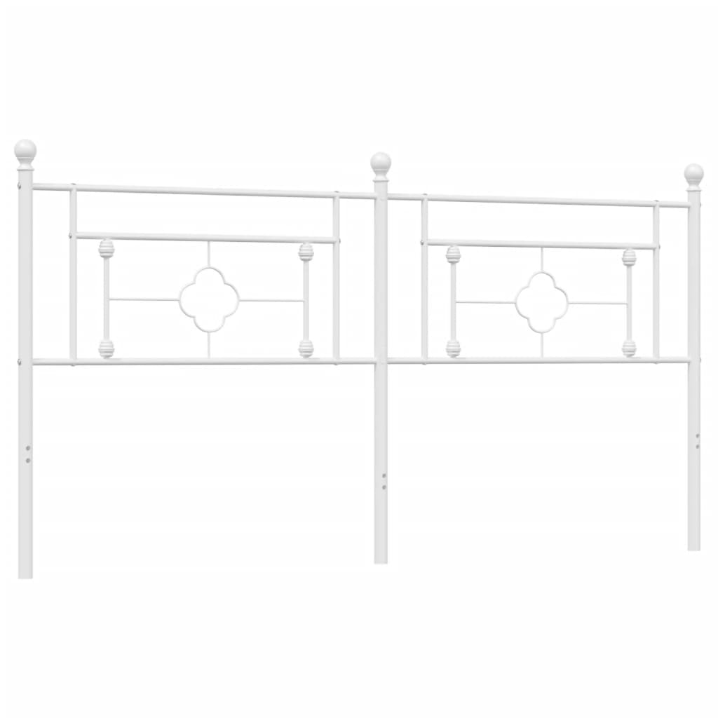 Testiera di Ricambio in Metallo Bianco 180 cm