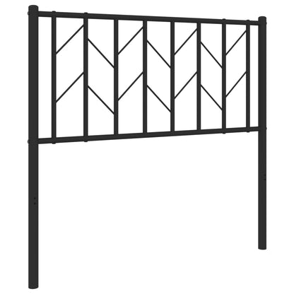 Testiera di Ricambio in Metallo Nero 90 cm