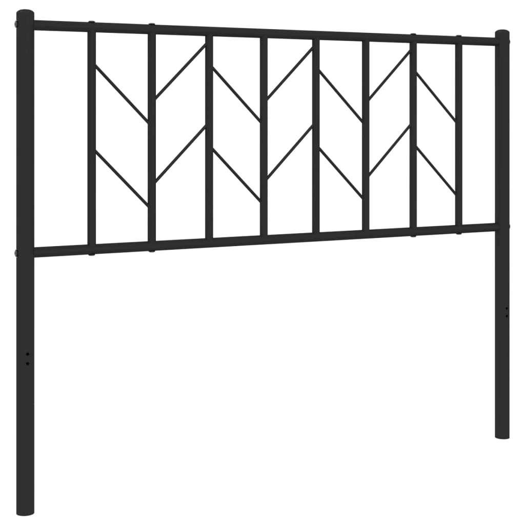 Testiera di Ricambio in Metallo Nero 107 cm
