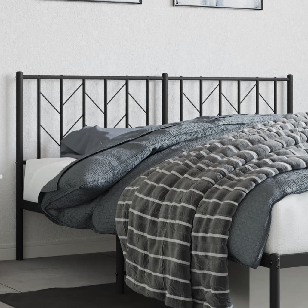 Testiera di Ricambio in Metallo Nero 160 cm