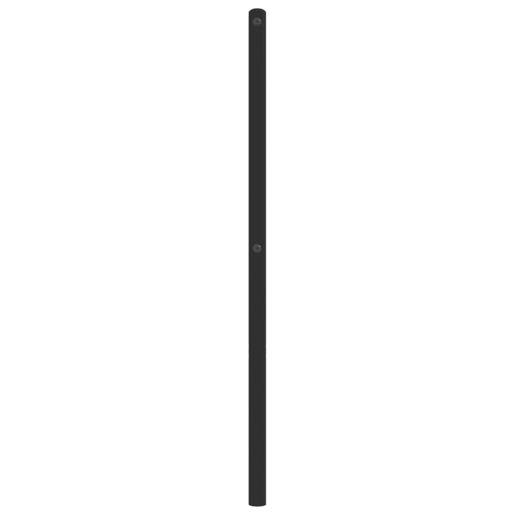 Testiera di Ricambio in Metallo Nero 200 cm