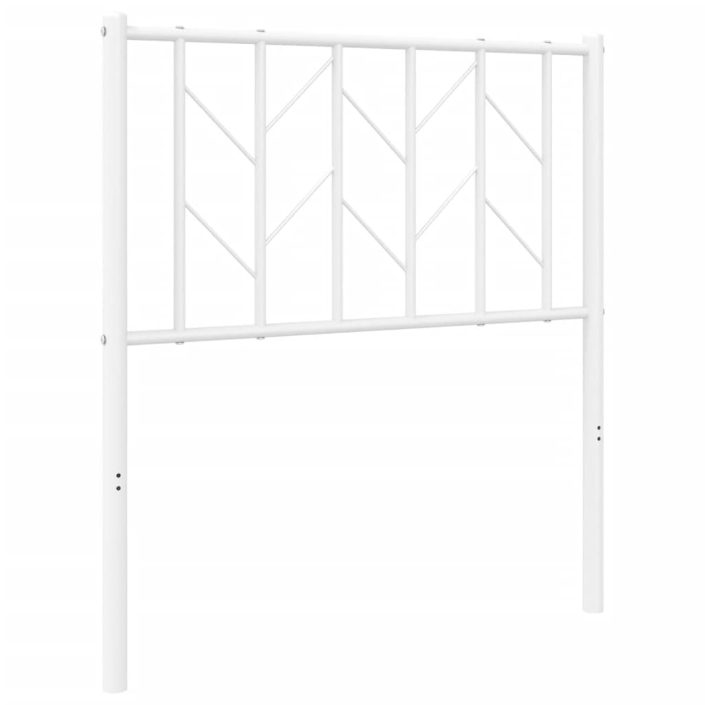 Testiera di Ricambio in Metallo Bianco 75 cm