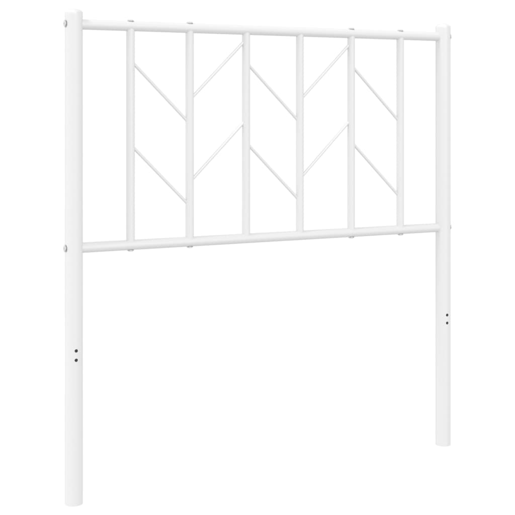 Testiera di Ricambio in Metallo Bianco 80 cm