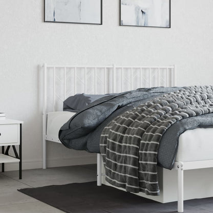 Testiera di Ricambio in Metallo Bianco 135 cm
