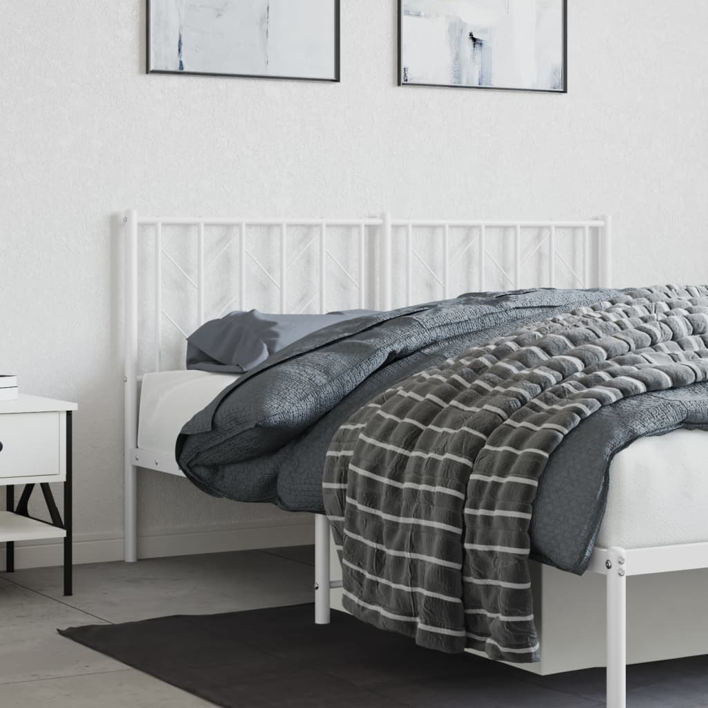 Testiera di Ricambio in Metallo Bianco 150 cm