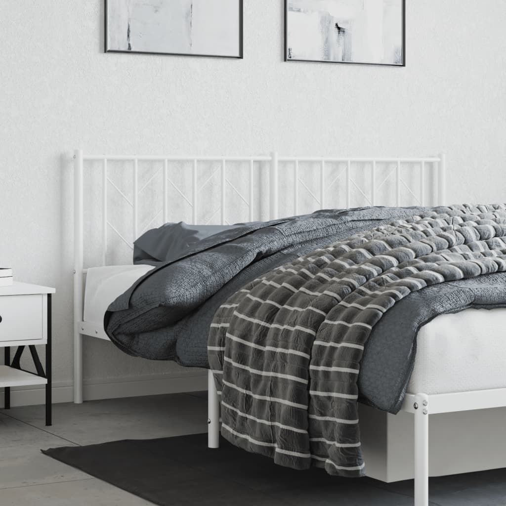 Testiera di Ricambio in Metallo Bianco 160 cm