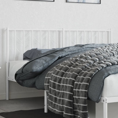 Testiera di Ricambio in Metallo Bianco 160 cm