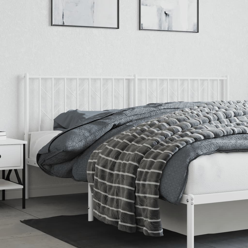Testiera di Ricambio in Metallo Bianco 180 cm