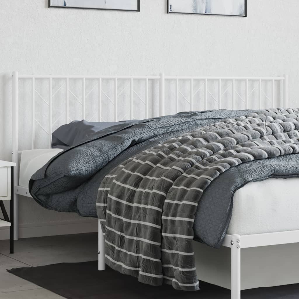 Testiera di Ricambio in Metallo Bianco 180 cm