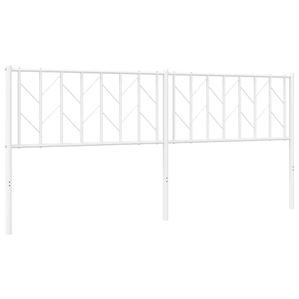 Testiera di Ricambio in Metallo Bianco 193 cm
