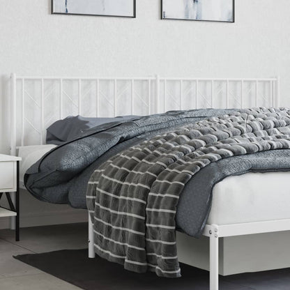 Testiera di Ricambio in Metallo Bianco 193 cm