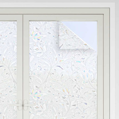 Pellicole per Finestre Smerigliate 2pz Motivo Fiore in PVC