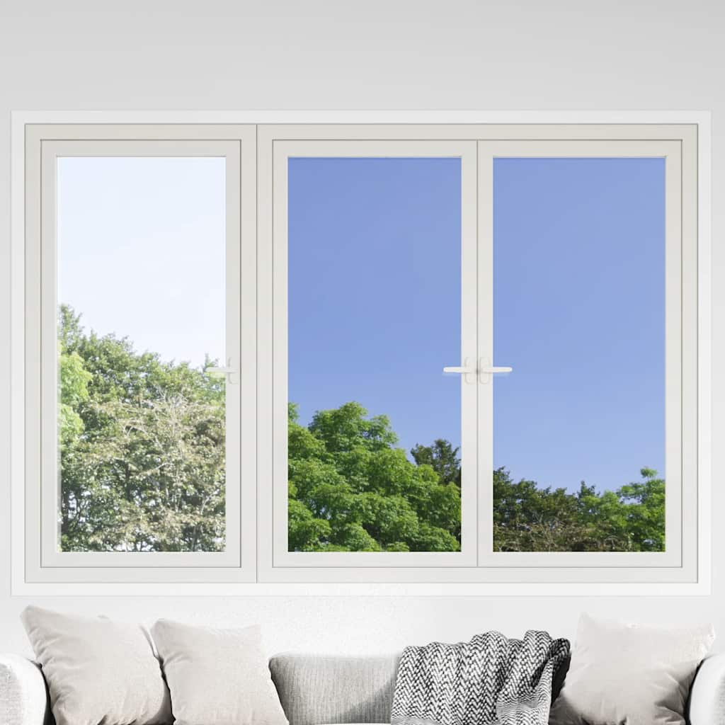 Pellicole Solari Statiche 5pz Effetto Riflettente Argento PVC