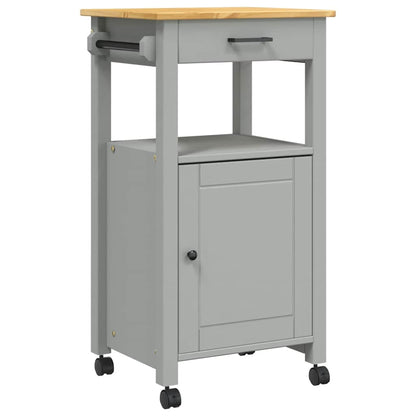 Carrello da Cucina MONZA 48x40x88,5 cm in Legno Massello di Pino