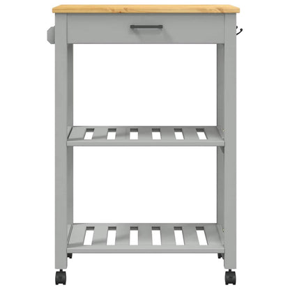 Carrello da Cucina MONZA 60x40x88,5 cm in Legno Massello di Pino