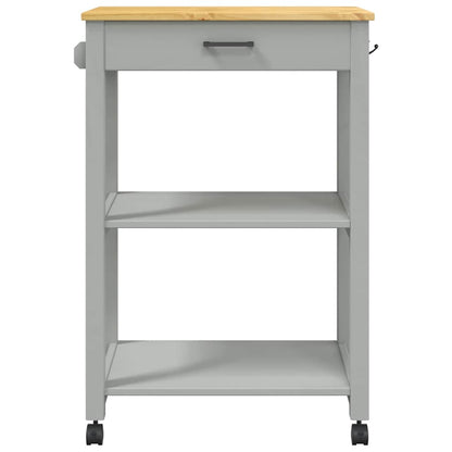 Carrello da Cucina MONZA 60x40x88,5 cm in Legno Massello di Pino