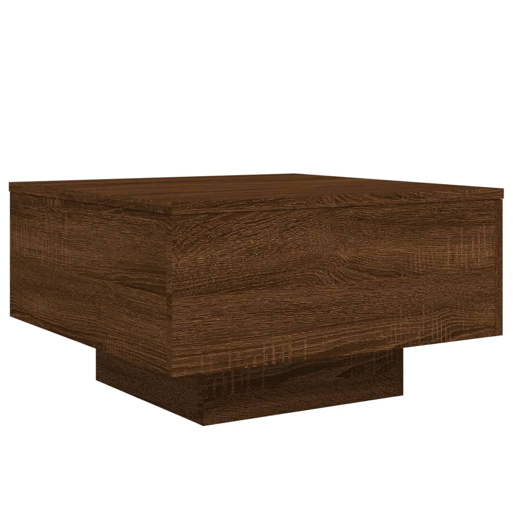 Tavolino da Salotto Rovere Marrone 55x55x31cm Legno Multistrato