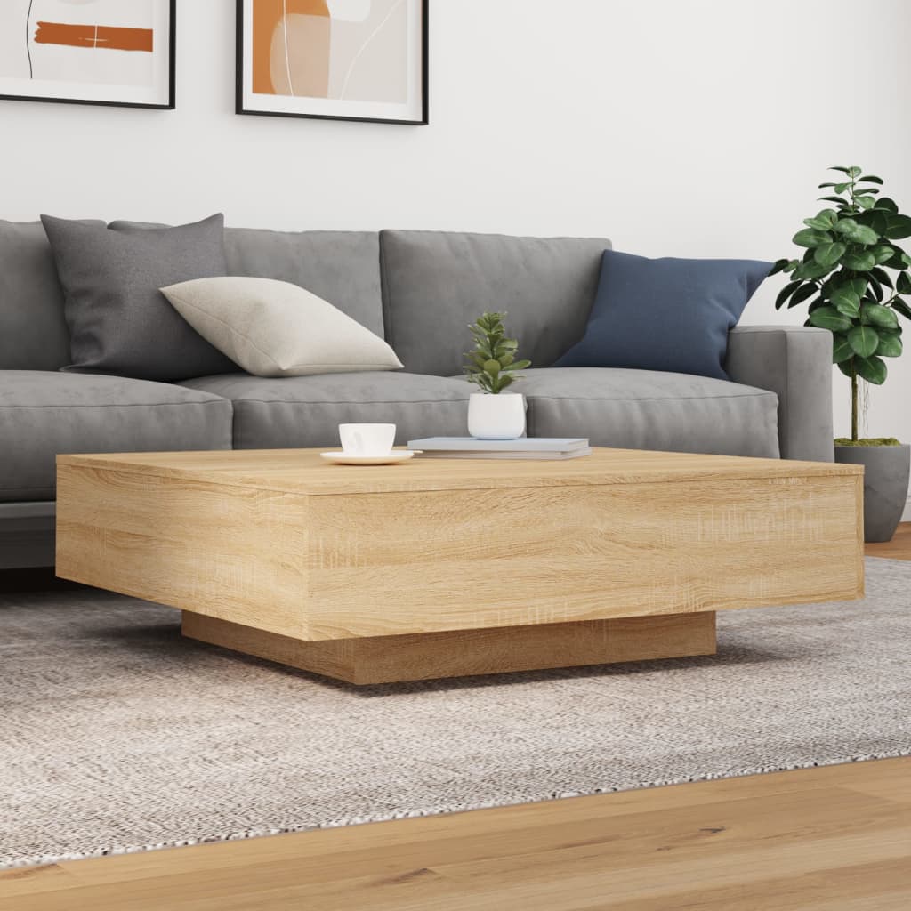 Tavolino Salotto Rovere Sonoma 100x100x31 cm Legno Multistrato