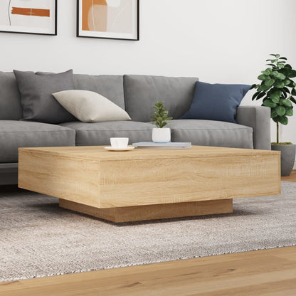 Tavolino Salotto Rovere Sonoma 100x100x31 cm Legno Multistrato