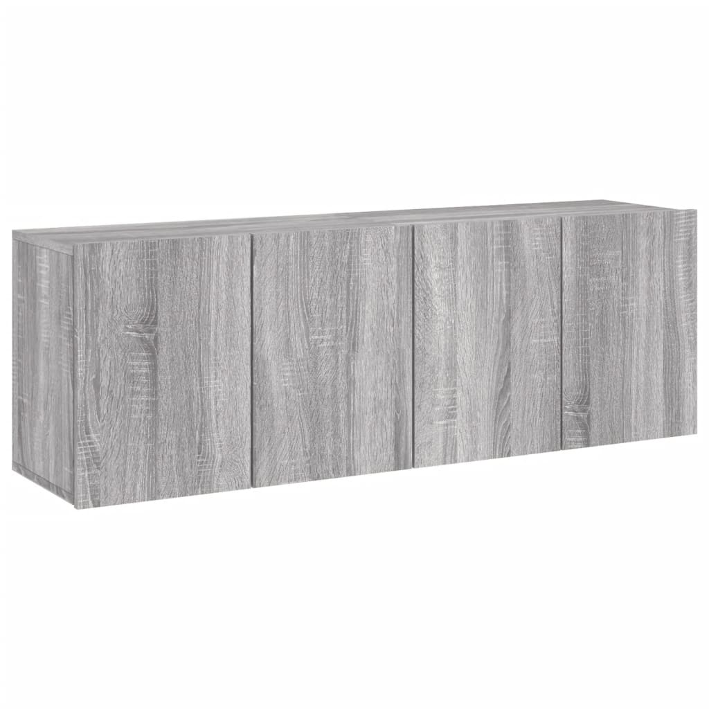 Mobili TV a Parete 2pz Grigio Sonoma 60x30x41 cm