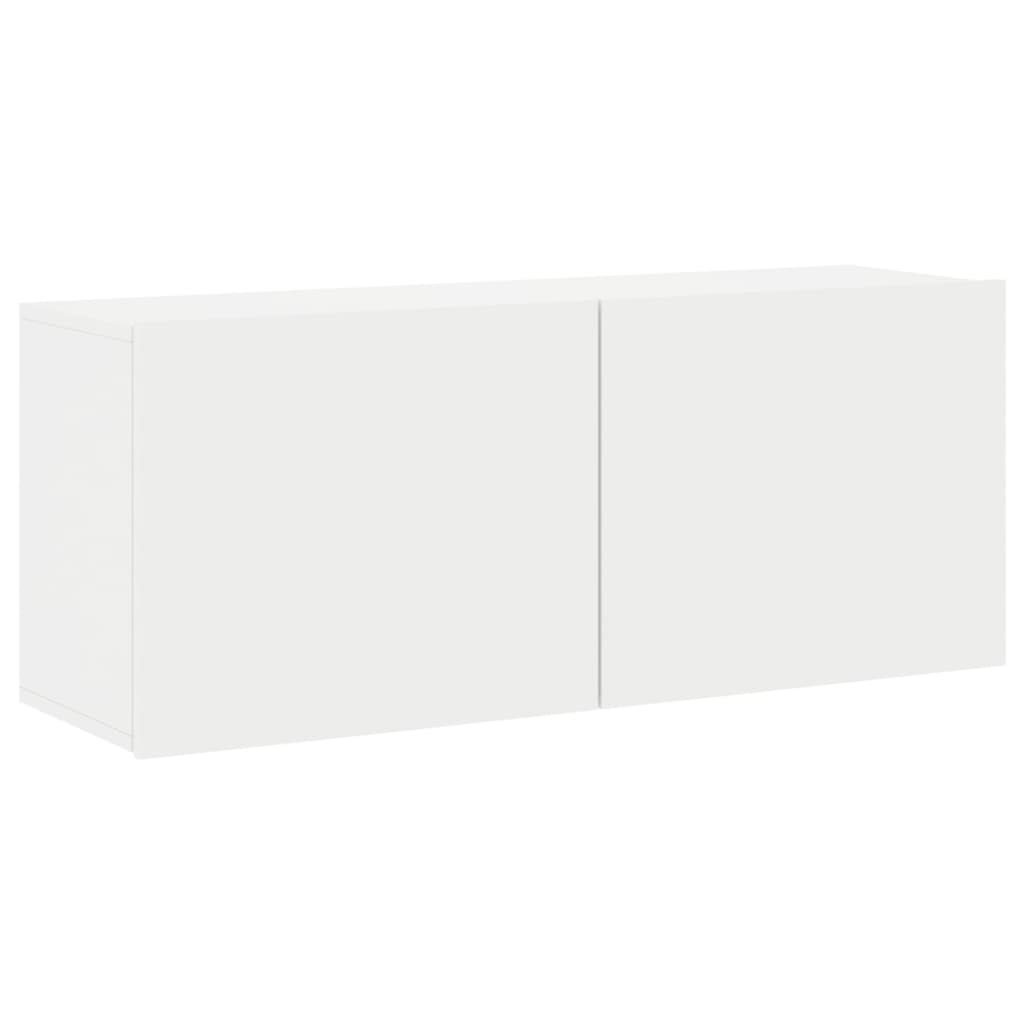 Mobile TV a Parete Bianco 100x30x41 cm