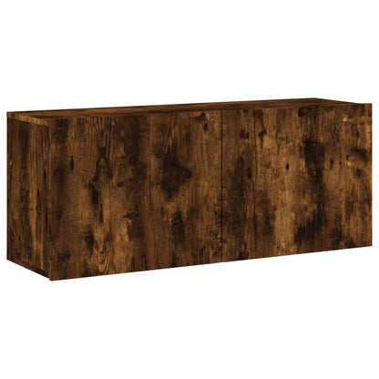 Mobile TV a Parete Rovere Fumo 100x30x41 cm