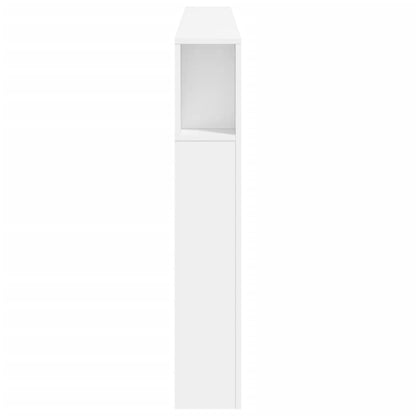 Testiera LED Bianca 200x18,5x103,5 cm Legno Multistrato