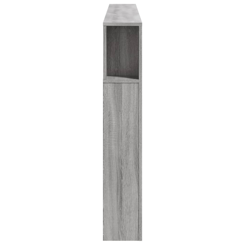 Testiera LED Grigio Sonoma 200x18,5x103,5 cm Legno Multistrato