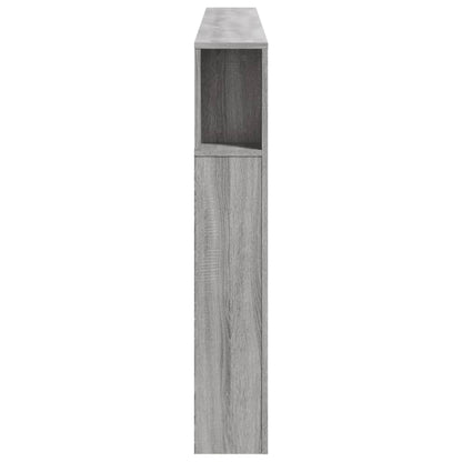 Testiera LED Grigio Sonoma 200x18,5x103,5 cm Legno Multistrato