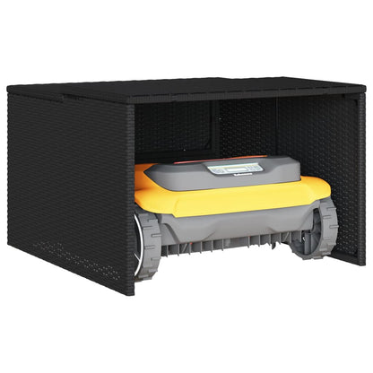 Garage per Robot Tosaerba Nero 86x90x52/57 cm in Polyrattan