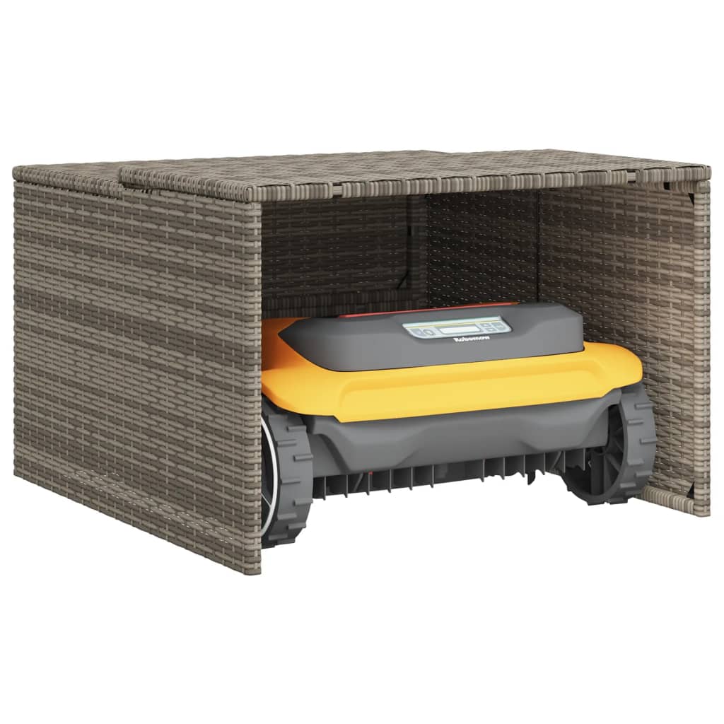 Garage per Robot Tosaerba Grigio 86x90x52/57 cm in Polyrattan