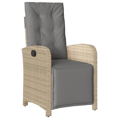 Set da BistrÃ² 3 pz con Cuscini Beige Misto in Polyrattan