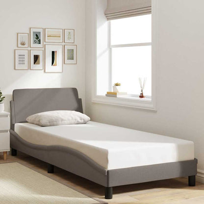 Giroletto con Testiera Dover Tortora 80x200cm Tessuto