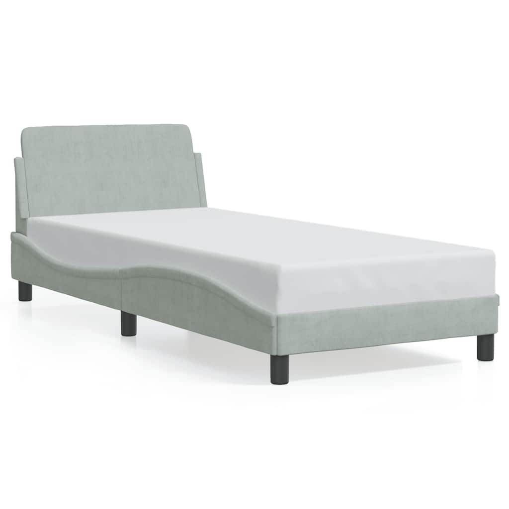 Giroletto Dover Grigio Chiaro 90x190 cm Velluto