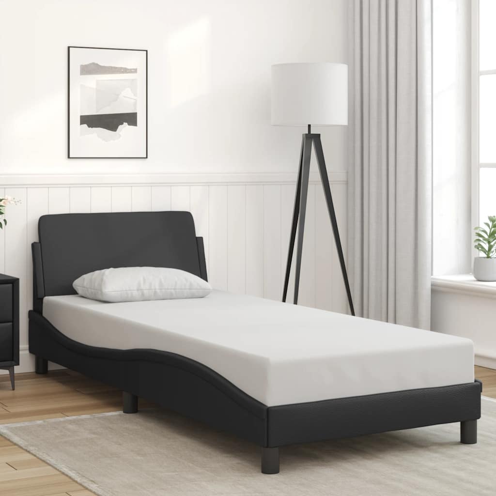 Giroletto Dover Nero 90x190 cm in Similpelle