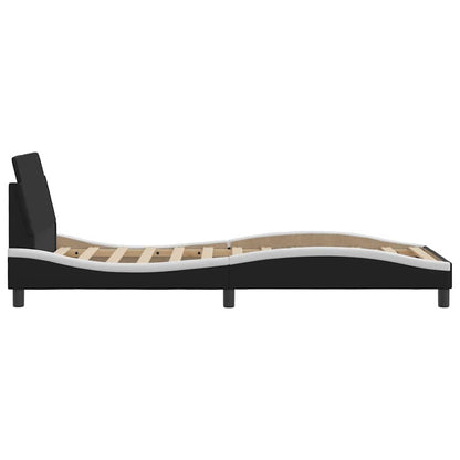 Giroletto Dover Nero e Bianco 90x190 cm in Similpelle