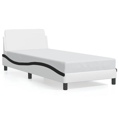 Giroletto Dover Nero e Bianco 90x190 cm in Similpelle