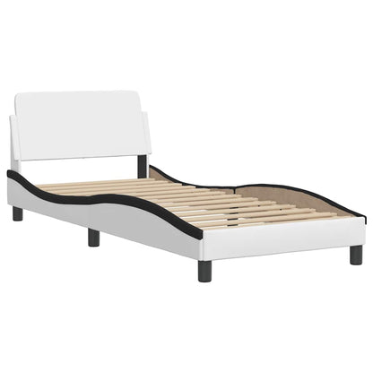 Giroletto Dover Nero e Bianco 90x190 cm in Similpelle
