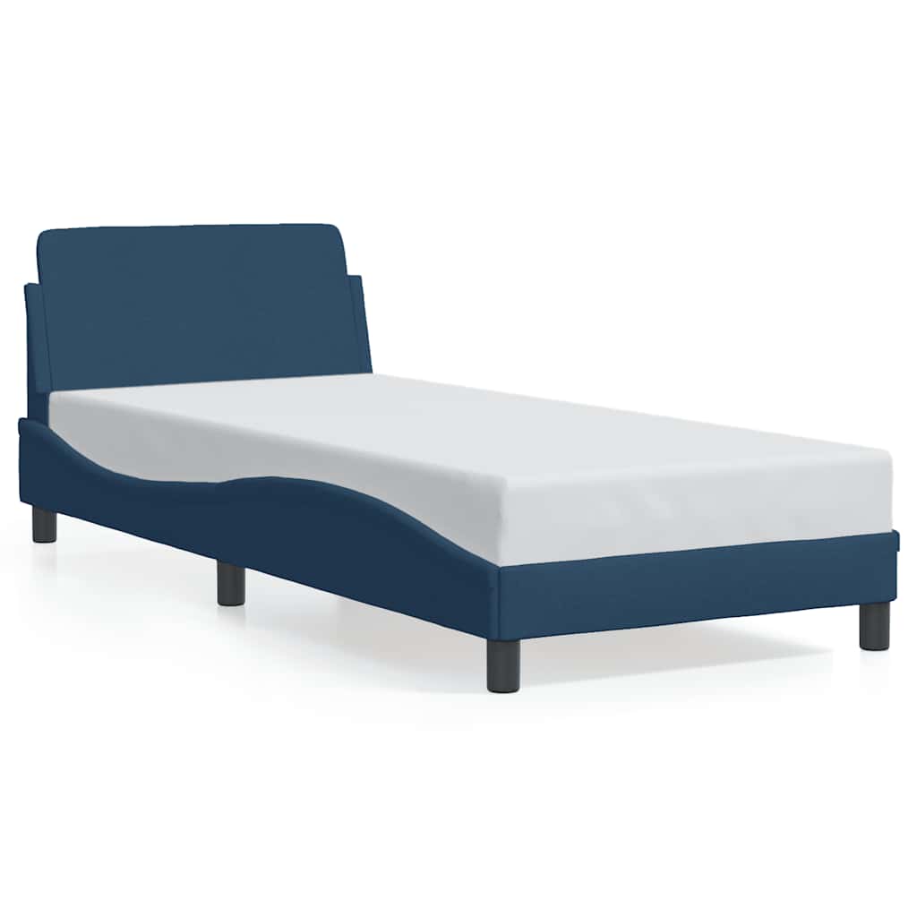 Giroletto con Testiera Dover Blu 90x200 cm Tessuto