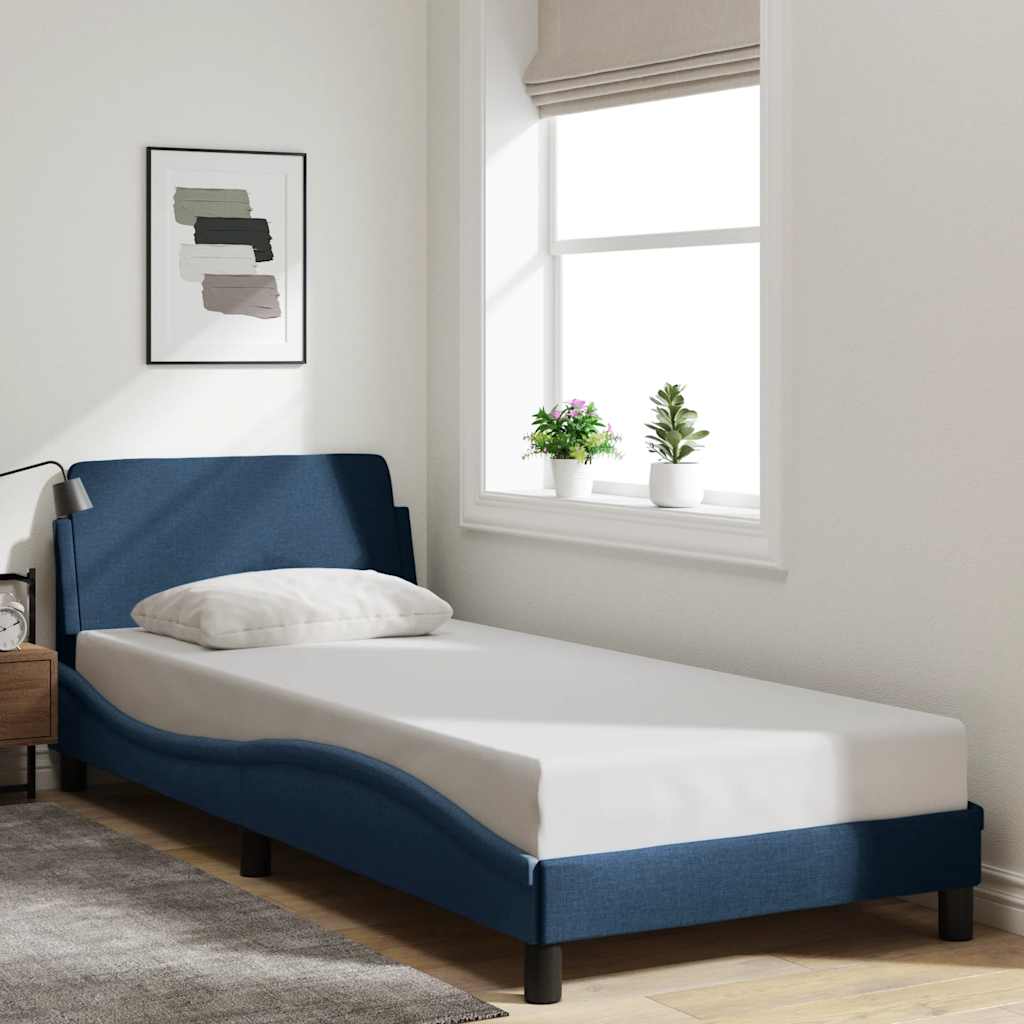 Giroletto con Testiera Dover Blu 90x200 cm Tessuto