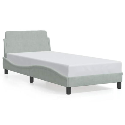 Giroletto Dover Grigio Chiaro 90x200 cm Velluto