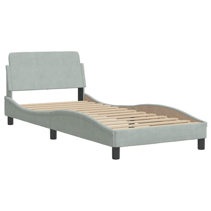 Giroletto Dover Grigio Chiaro 90x200 cm Velluto