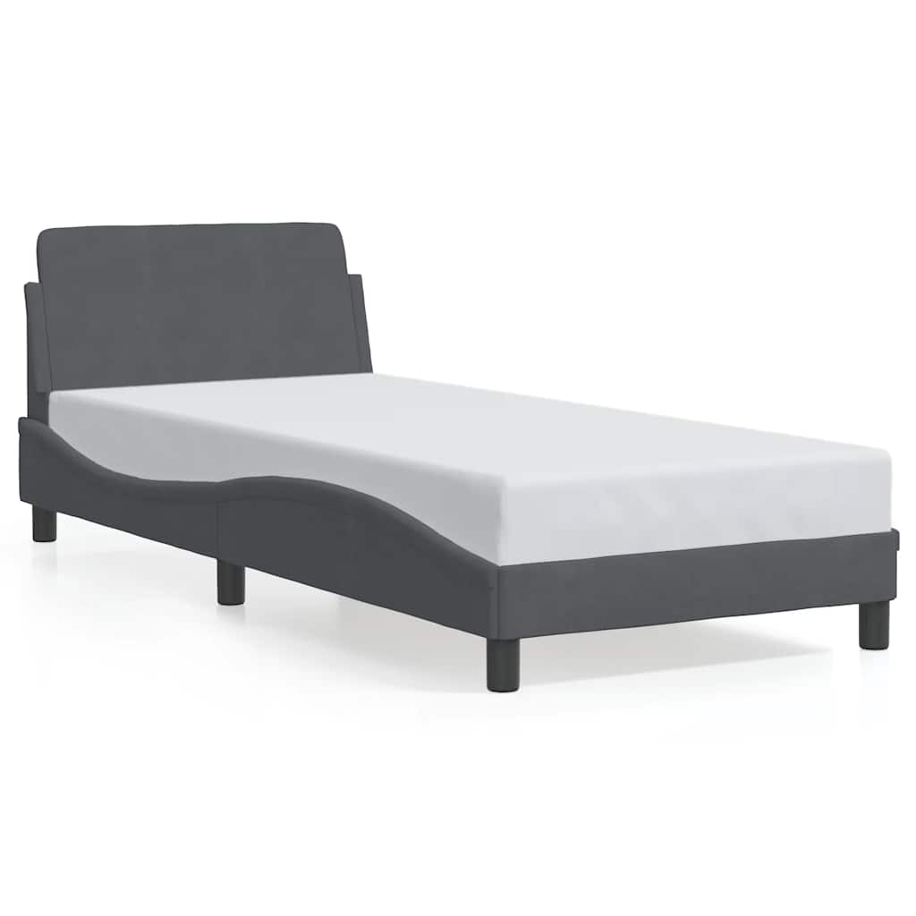 Giroletto Dover Grigio Scuro 90x200 cm Velluto