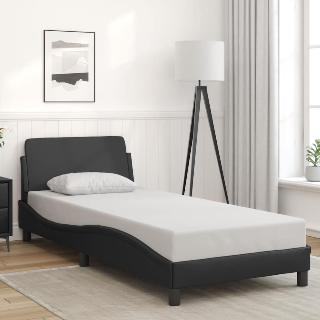 Giroletto Dover Nero 90x200 cm in Similpelle