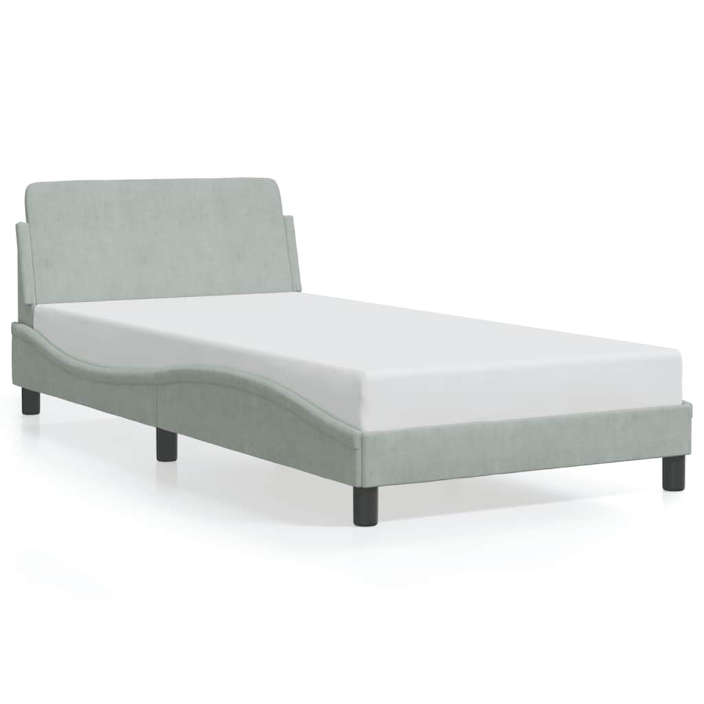 Giroletto Dover Grigio Chiaro 100x200 cm Velluto