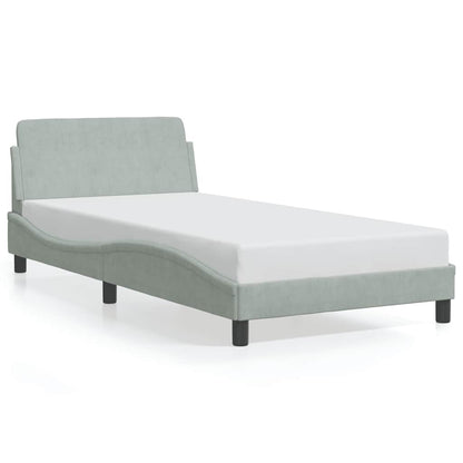 Giroletto Dover Grigio Chiaro 100x200 cm Velluto