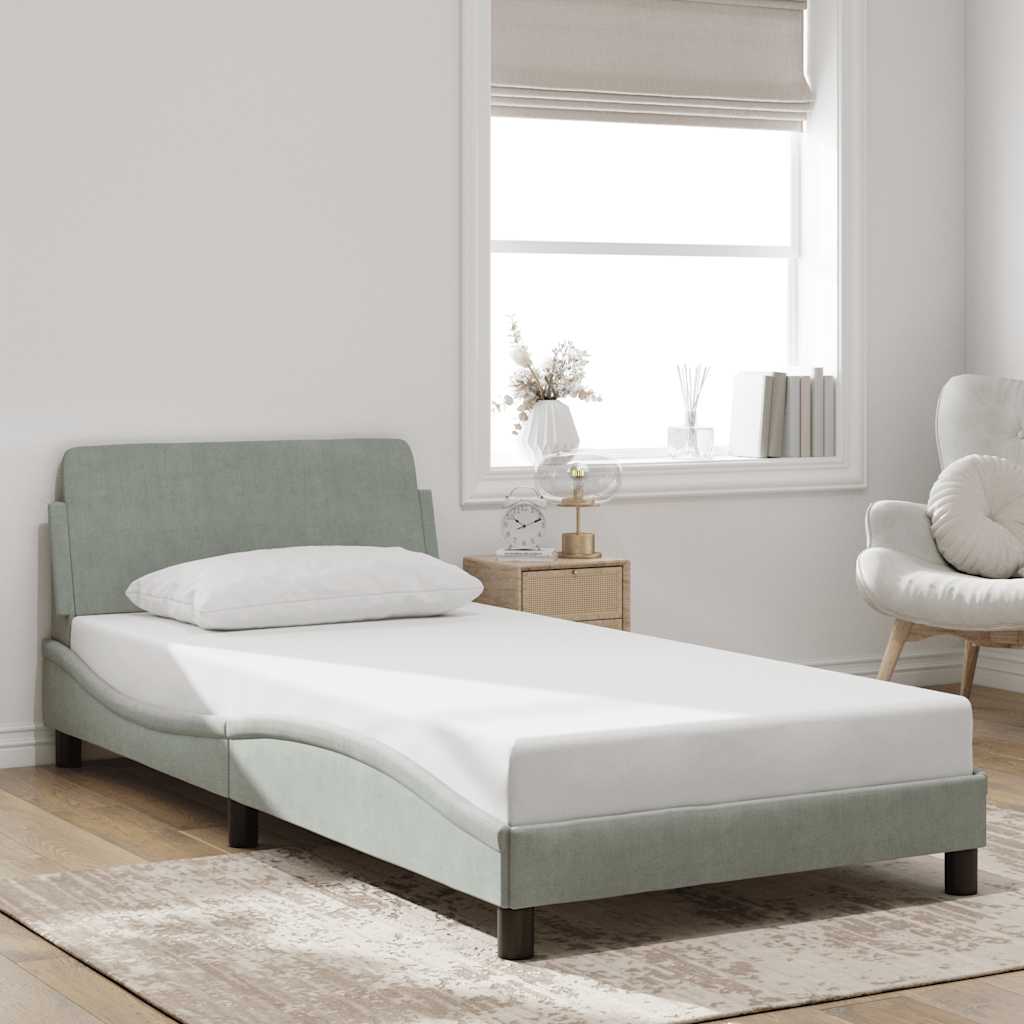 Giroletto Dover Grigio Chiaro 100x200 cm Velluto