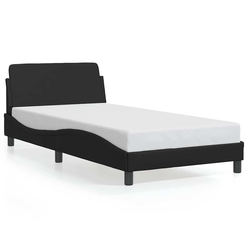 Giroletto Dover Nero 100x200 cm in Similpelle
