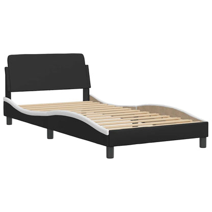 Giroletto Dover Nero e Bianco 100x200 cm in Similpelle
