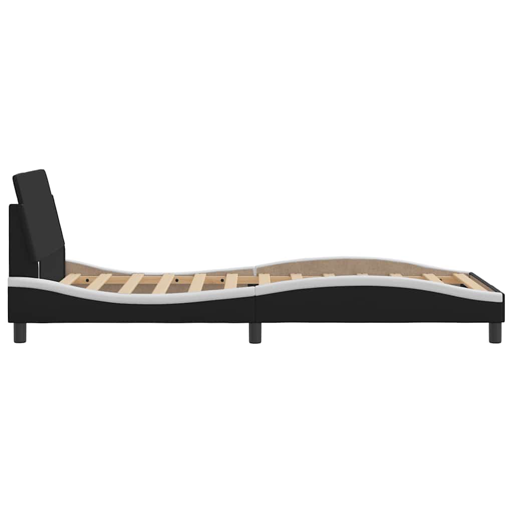 Giroletto Dover Nero e Bianco 100x200 cm in Similpelle